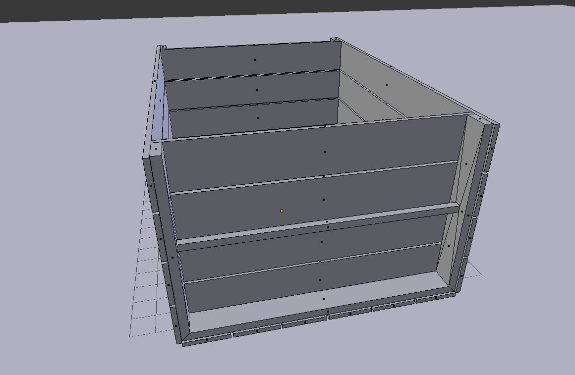 Wooden Crate Free low-poly 3D model_4