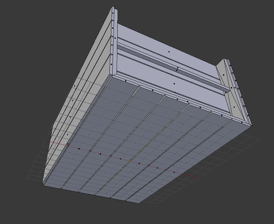 Wooden Crate Free low-poly 3D model_3