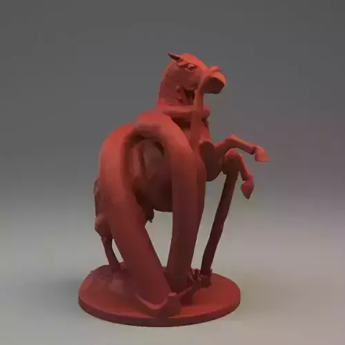Horse miniature 3D print model 3D print model