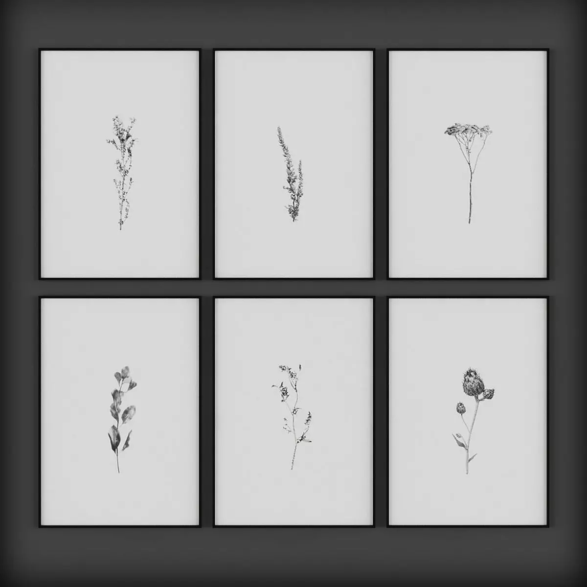 Picture Frames Low-poly 3D model_0