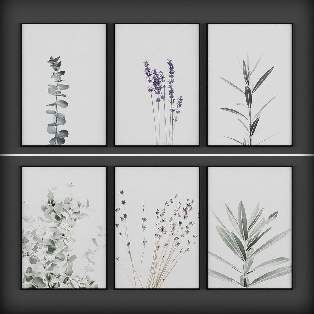 Picture Frames Low-poly 3D model_2