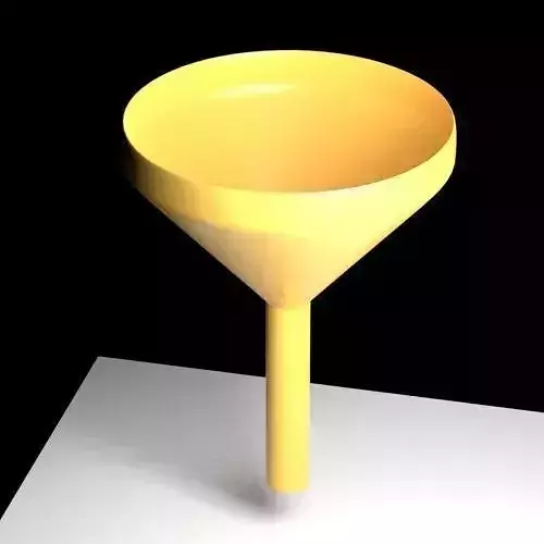 Funnel Free low-poly 3D model