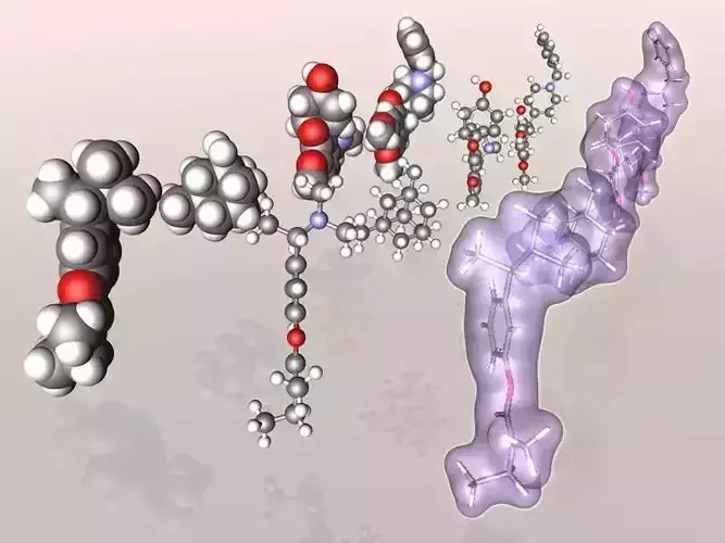 Collection of Alzheimers drug molecules