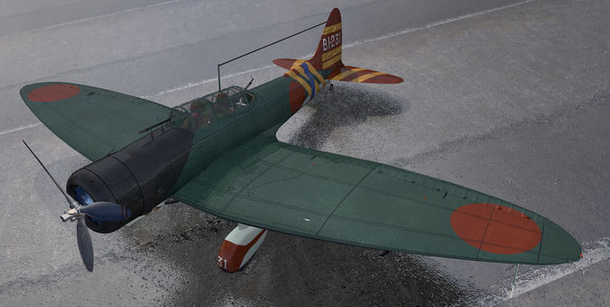 Aichi D3A1 Val 3D model