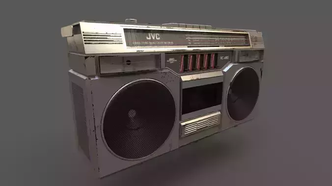 Retro Stereo - JVC RC-680 Low-poly 3D model