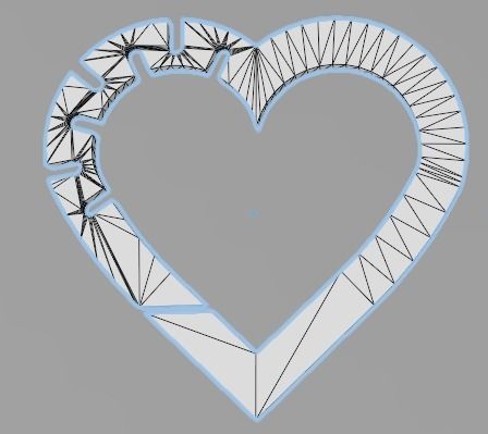 heart keychain 3D print model_3