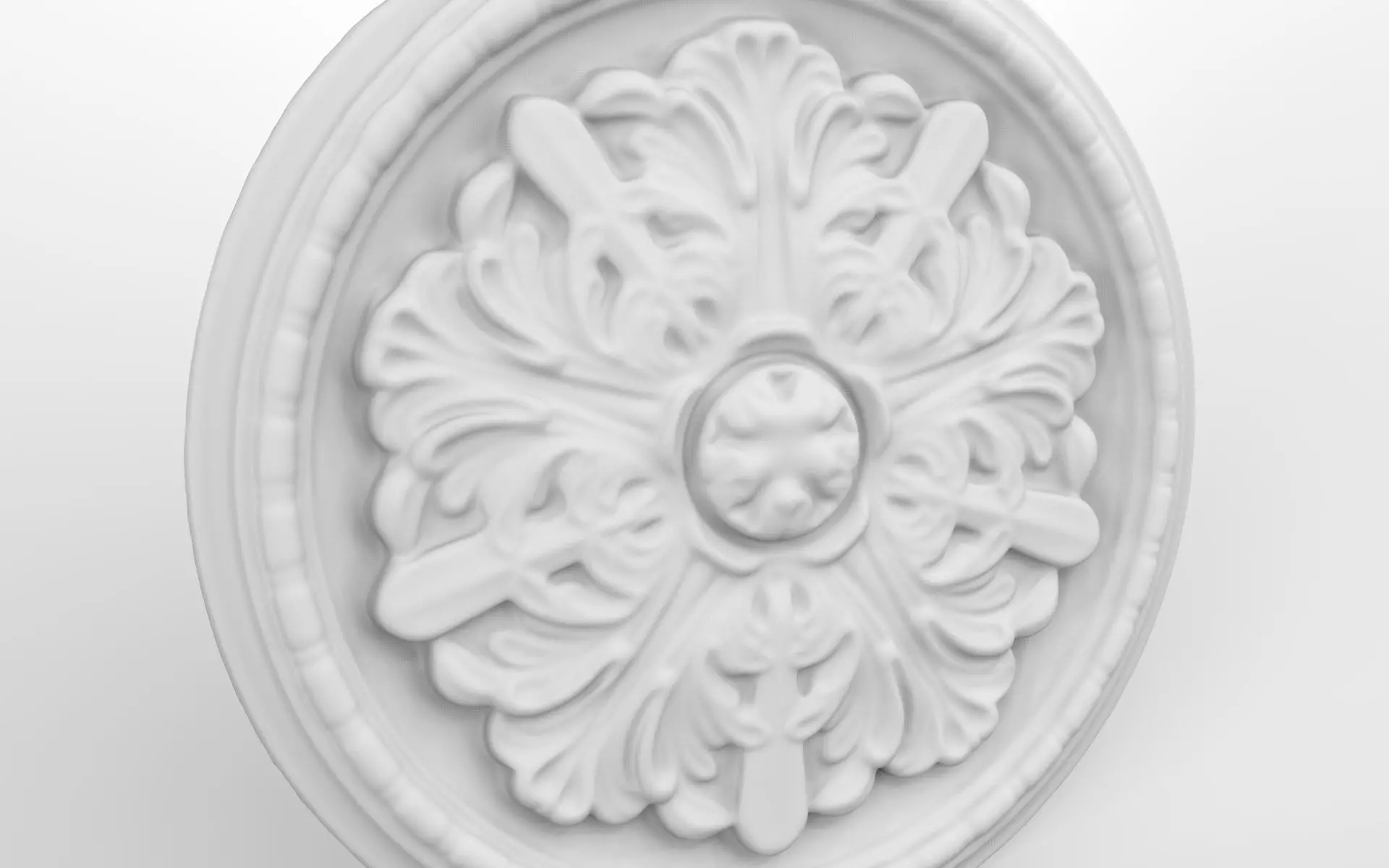Crown Selling Stucco Round 3D SCANNED 3D model