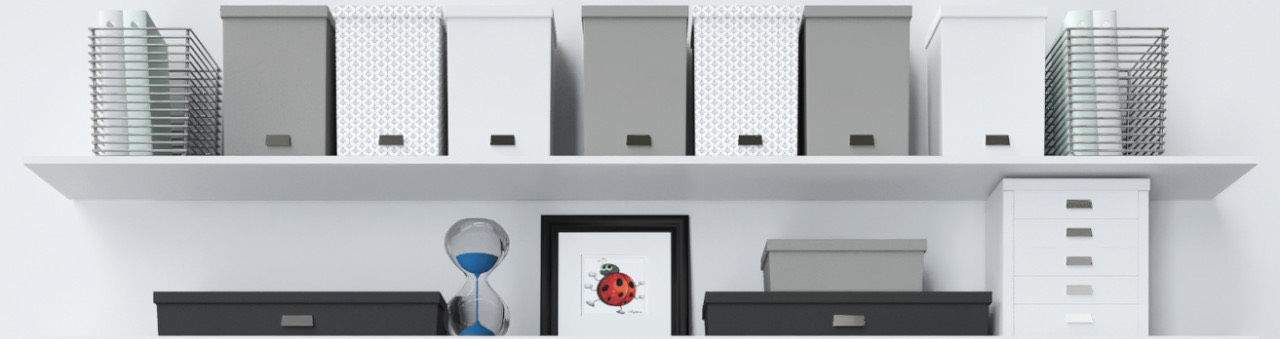 Office furniture and stationery 3D model_2