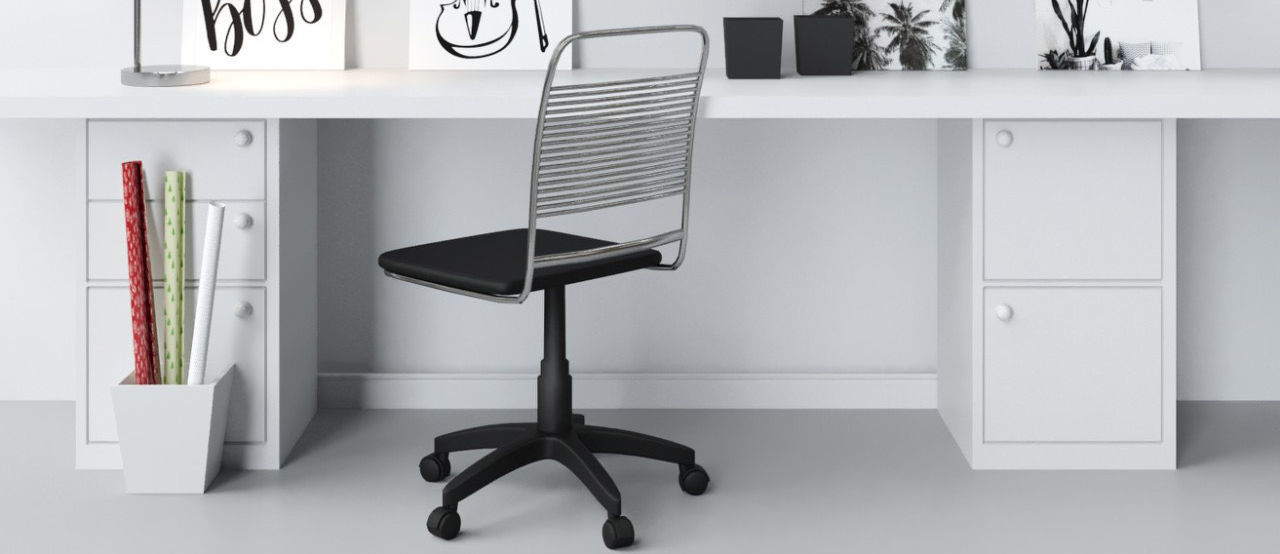 Office furniture and stationery 3D model_4