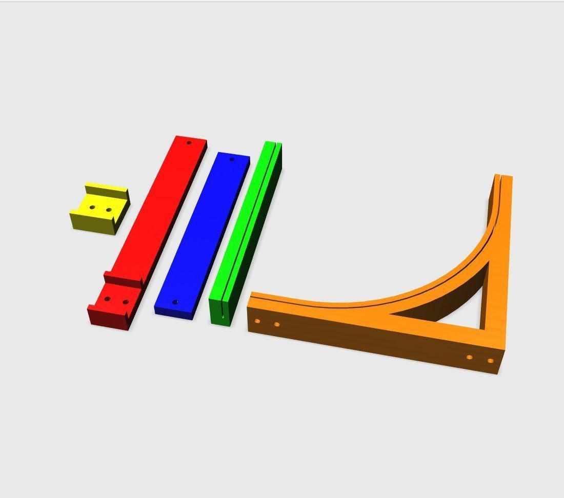 SET - Infinite Seamless White Backdrop And LED Light - RCA 3D print model_32