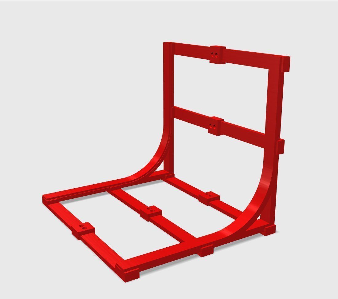 SET - Infinite Seamless White Backdrop And LED Light - RCA 3D print model_24