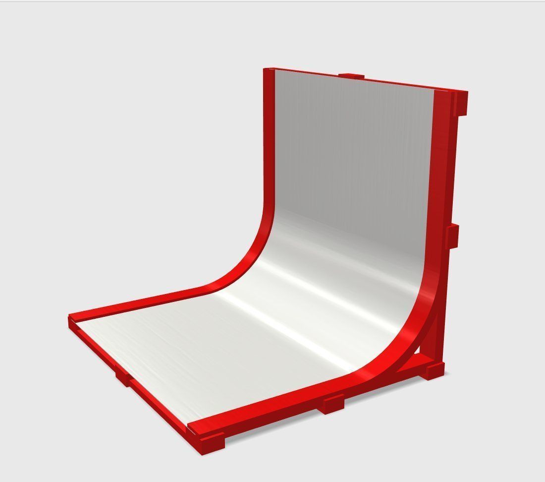 SET - Infinite Seamless White Backdrop And LED Light - RCA 3D print model_23