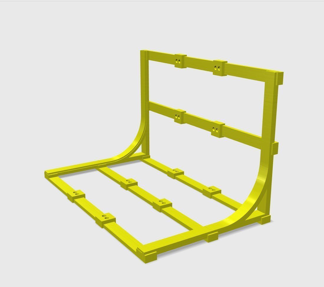 SET - Infinite Seamless White Backdrop And LED Light - RCA 3D print model_22