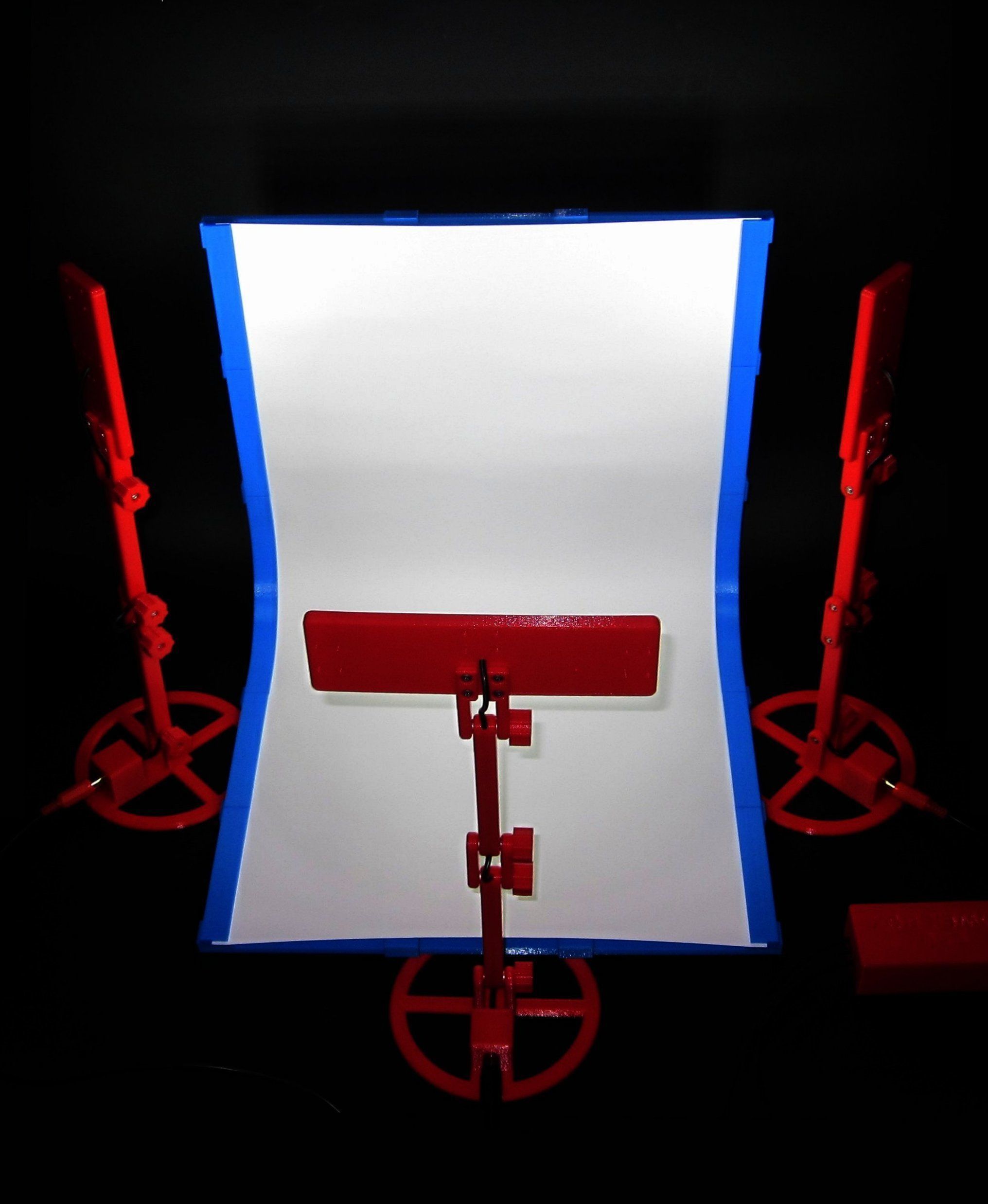 SET - Infinite Seamless White Backdrop And LED Light - RCA 3D print model_5