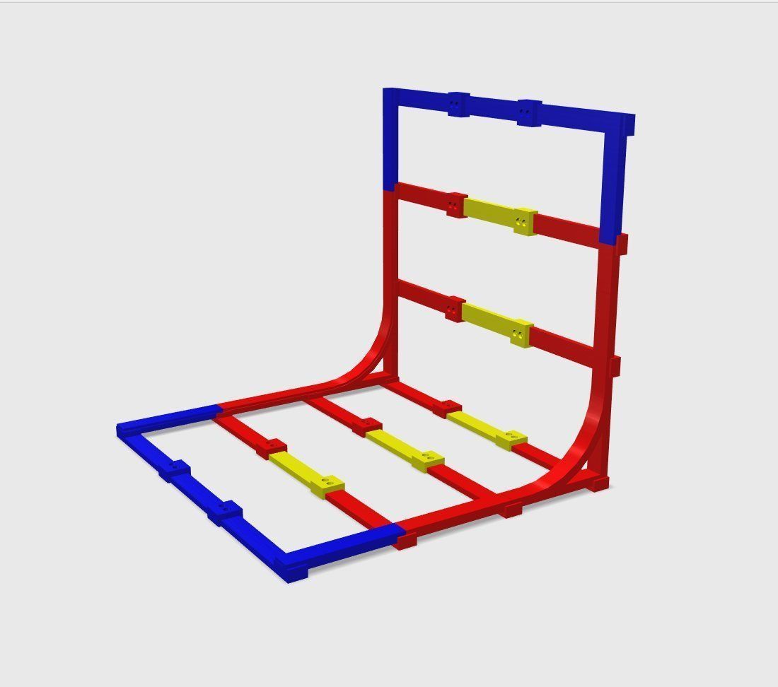 SET - Infinite Seamless White Backdrop And LED Light - RCA 3D print model_30