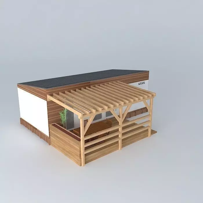 Modern mobile home Free 3D model