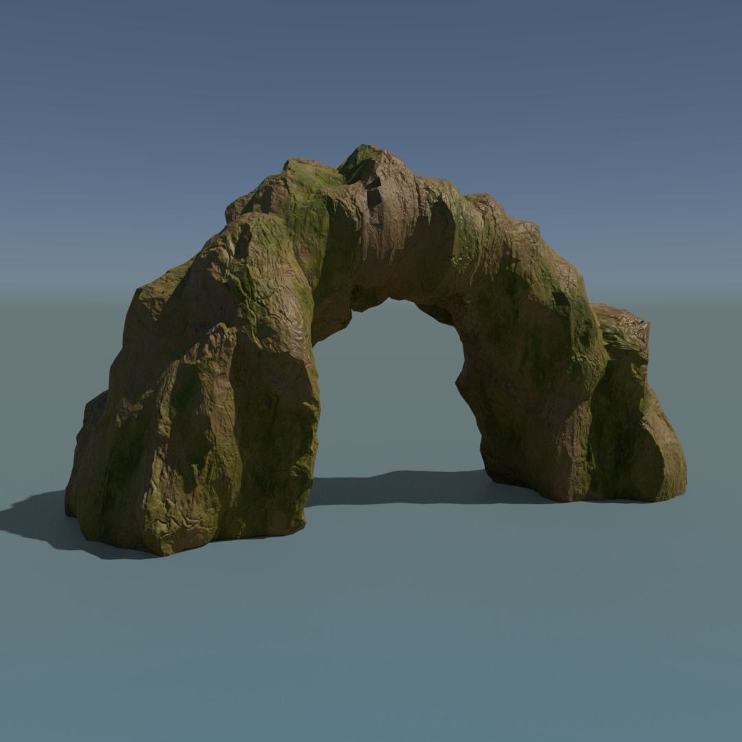 Forest rocks pack Low-poly 3D model_6