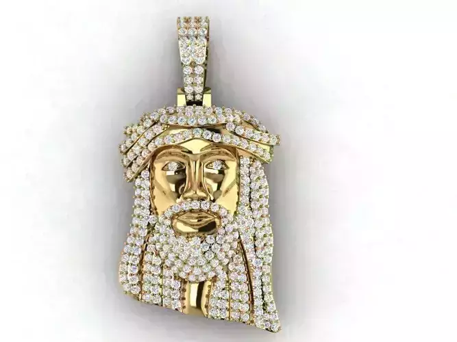 Jesus head pendant
