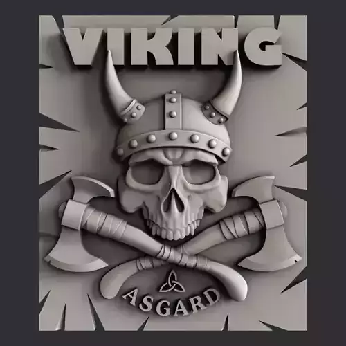 3d STL models for CNC Viking