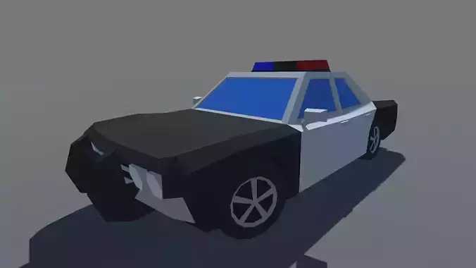 Muscle Car Police Cruiser MOBILE READY