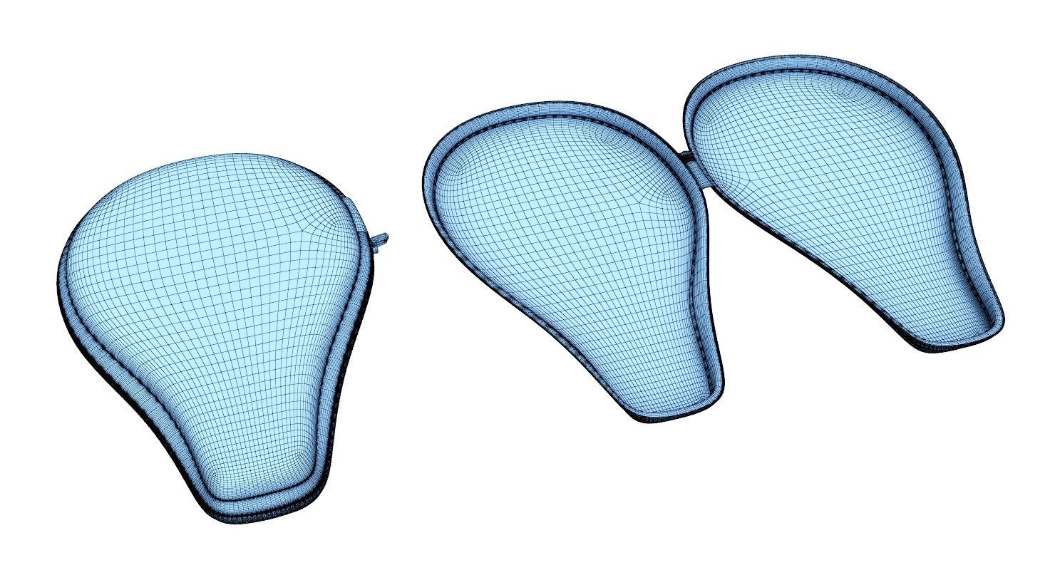 Ping Pong Racket Case Close and Open 3D model_12