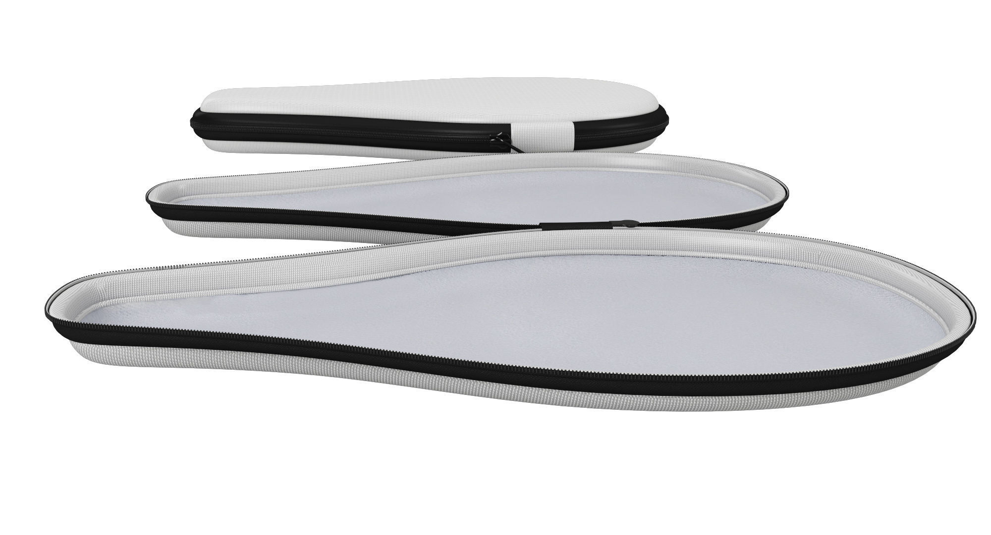 Ping Pong Racket Case Close and Open 3D model_2
