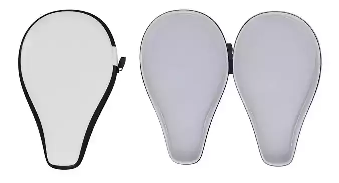 Ping Pong Racket Case Close and Open 3D model