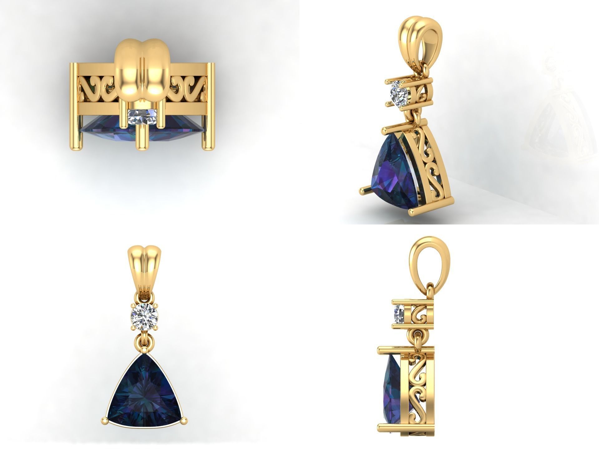 Pendant 55 3D print model_4