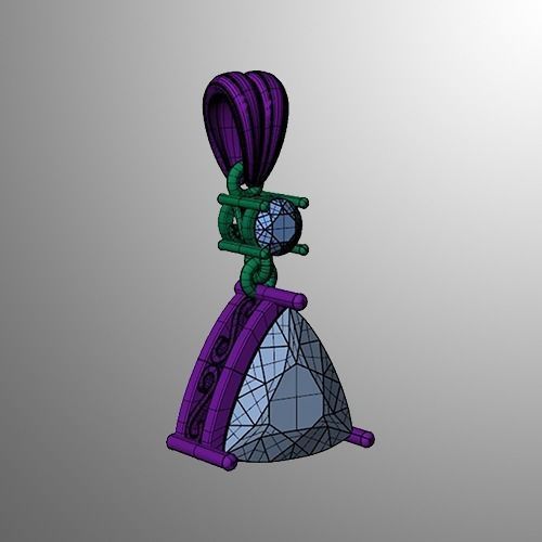 Pendant 55 3D print model_2