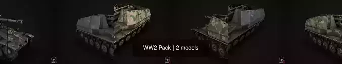 WW2 Pack 3D Model Collection