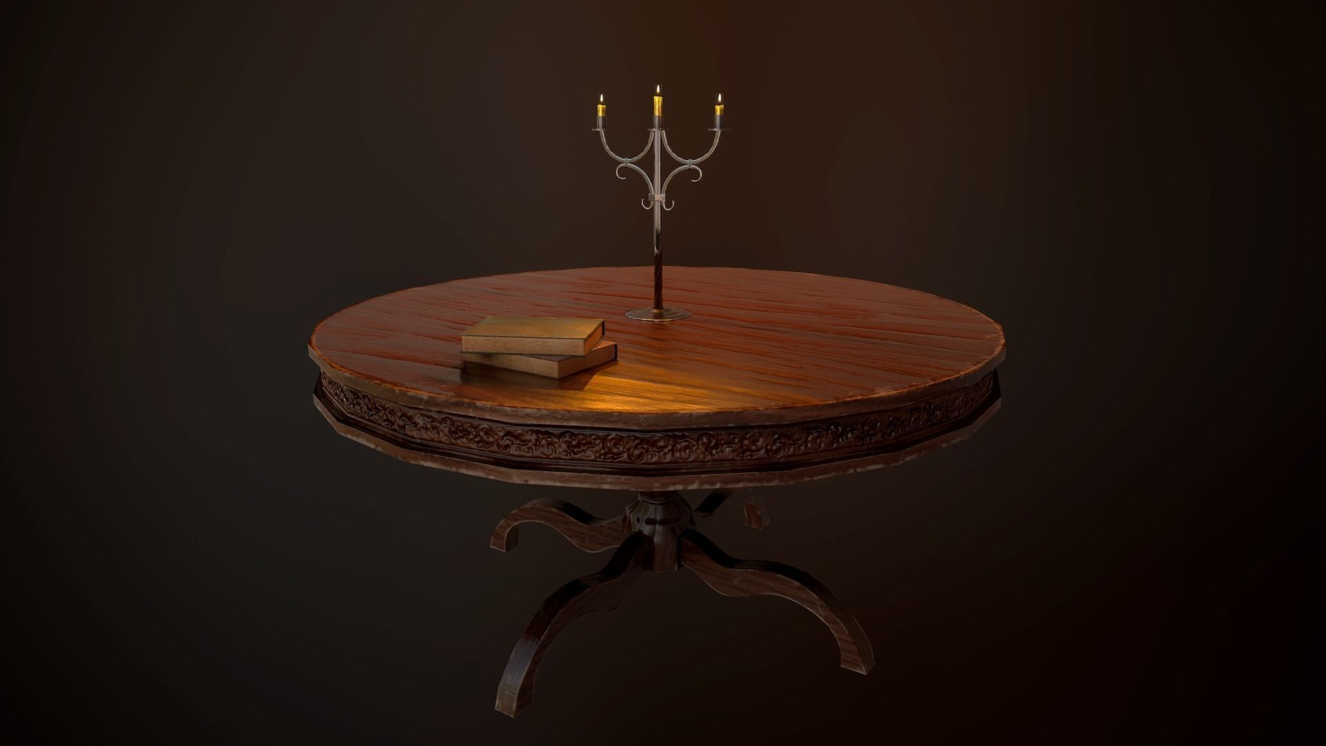 PBR Furniture pack Low-poly 3D model_5