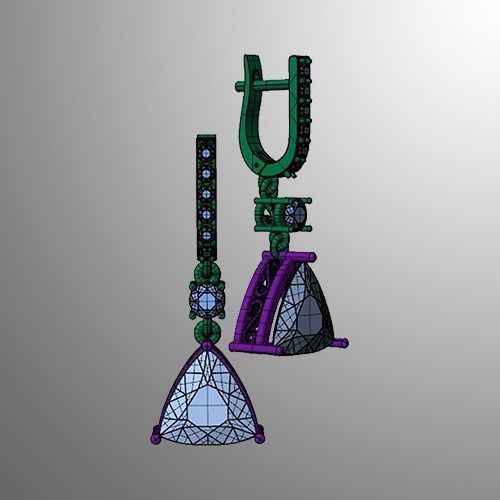 Earrings  55 3D print model_2