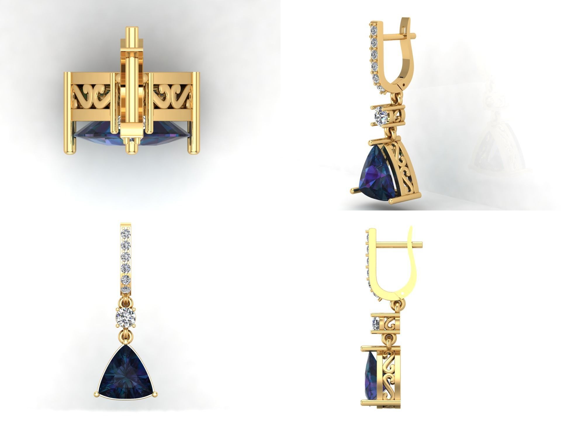 Earrings  55 3D print model_5