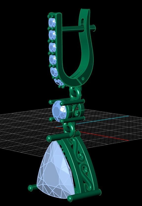 Earrings  55 3D print model_8