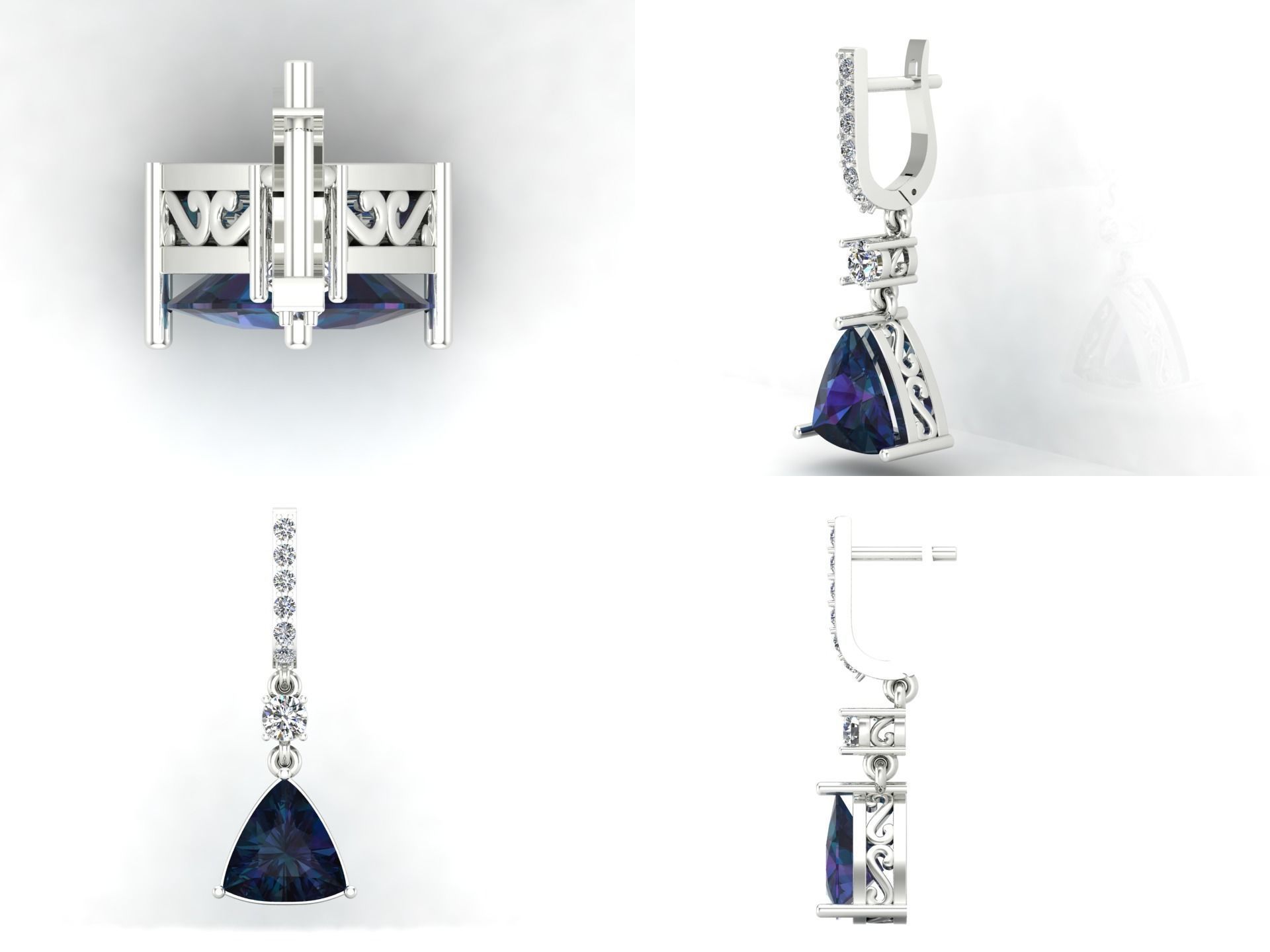 Earrings  55 3D print model_3