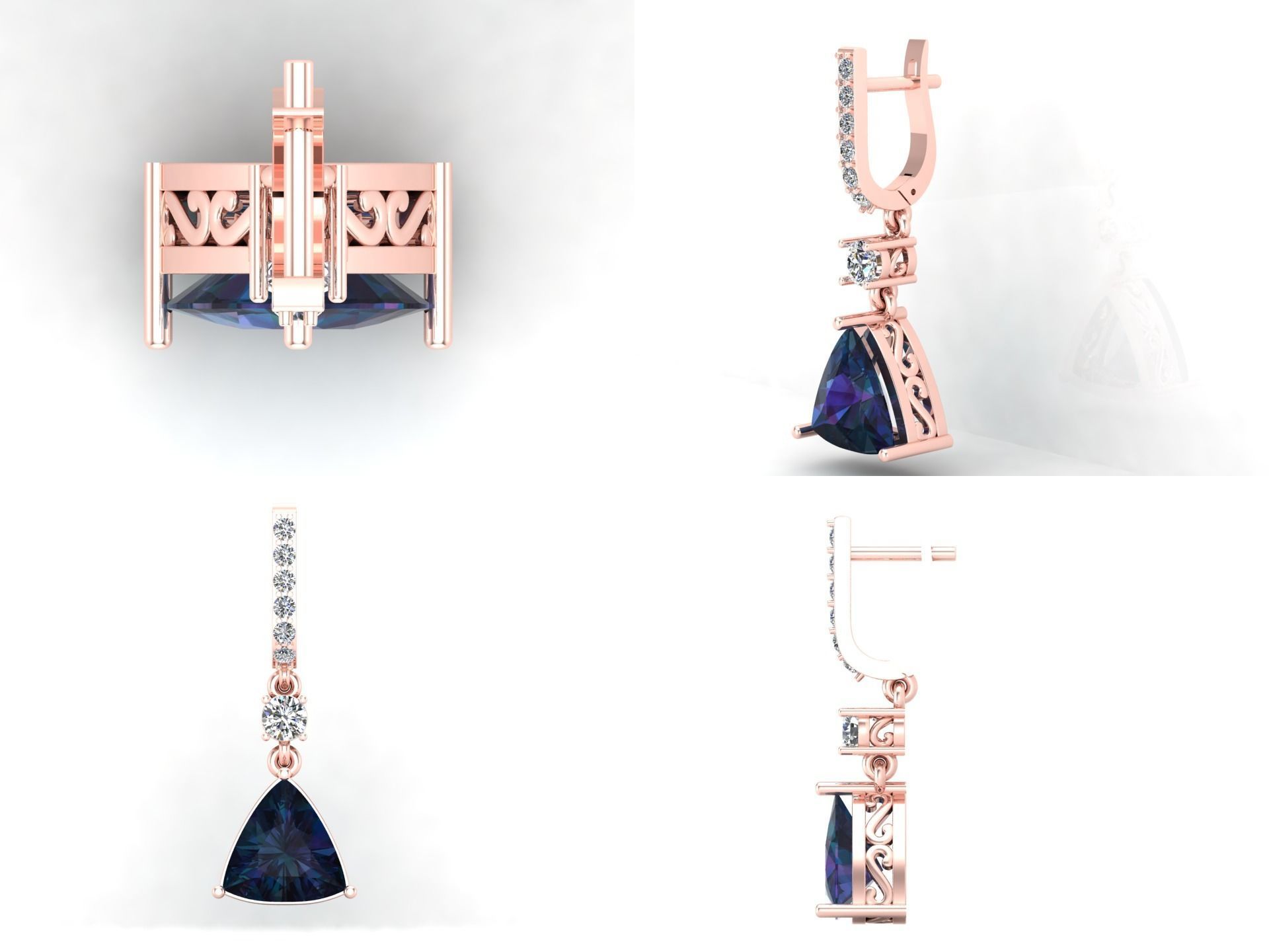 Earrings  55 3D print model_4