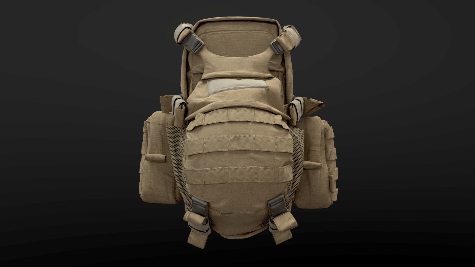 SOLDIER Backpack Tactical Cargo 3D model_39