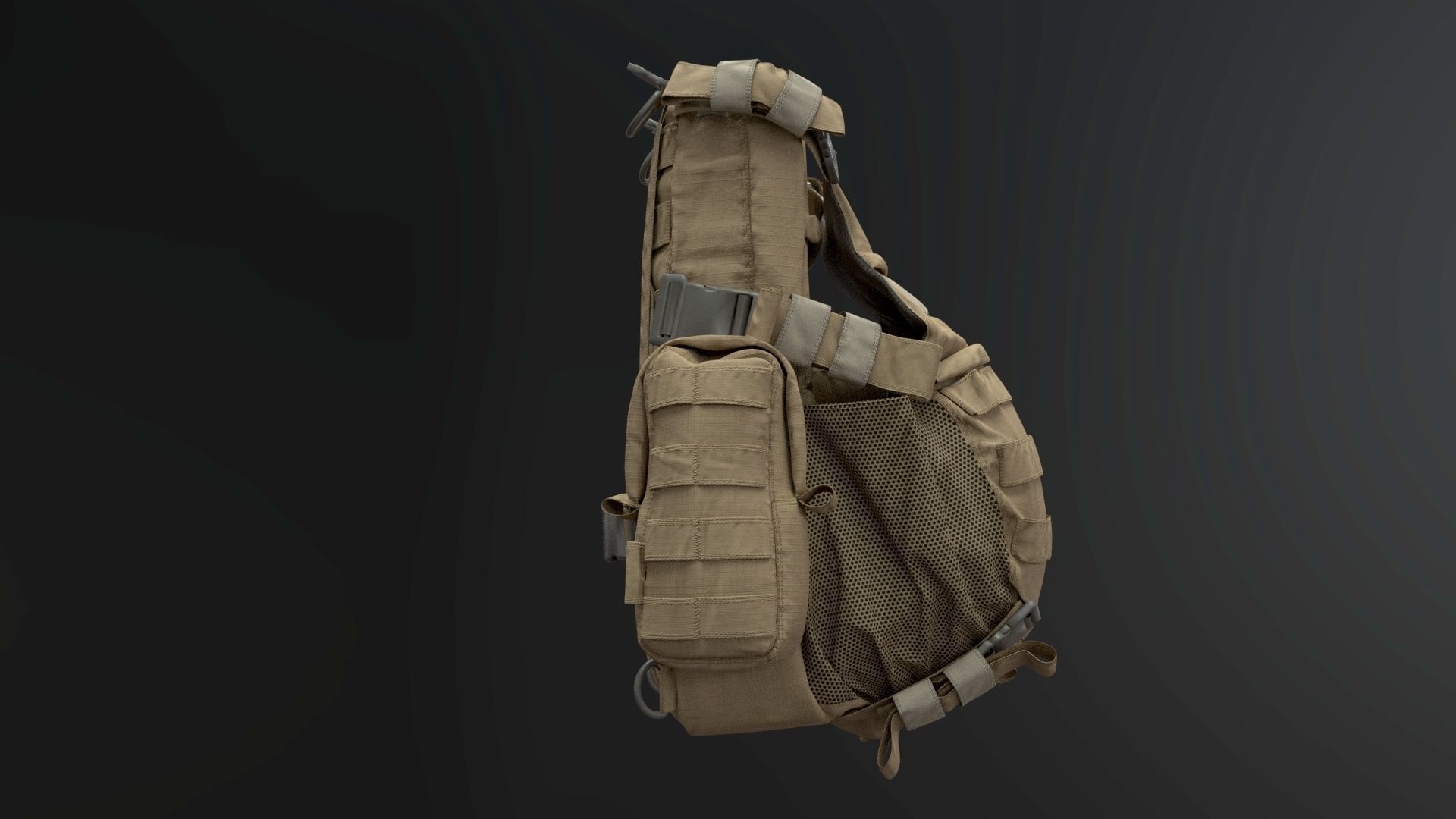 SOLDIER Backpack Tactical Cargo 3D model_40