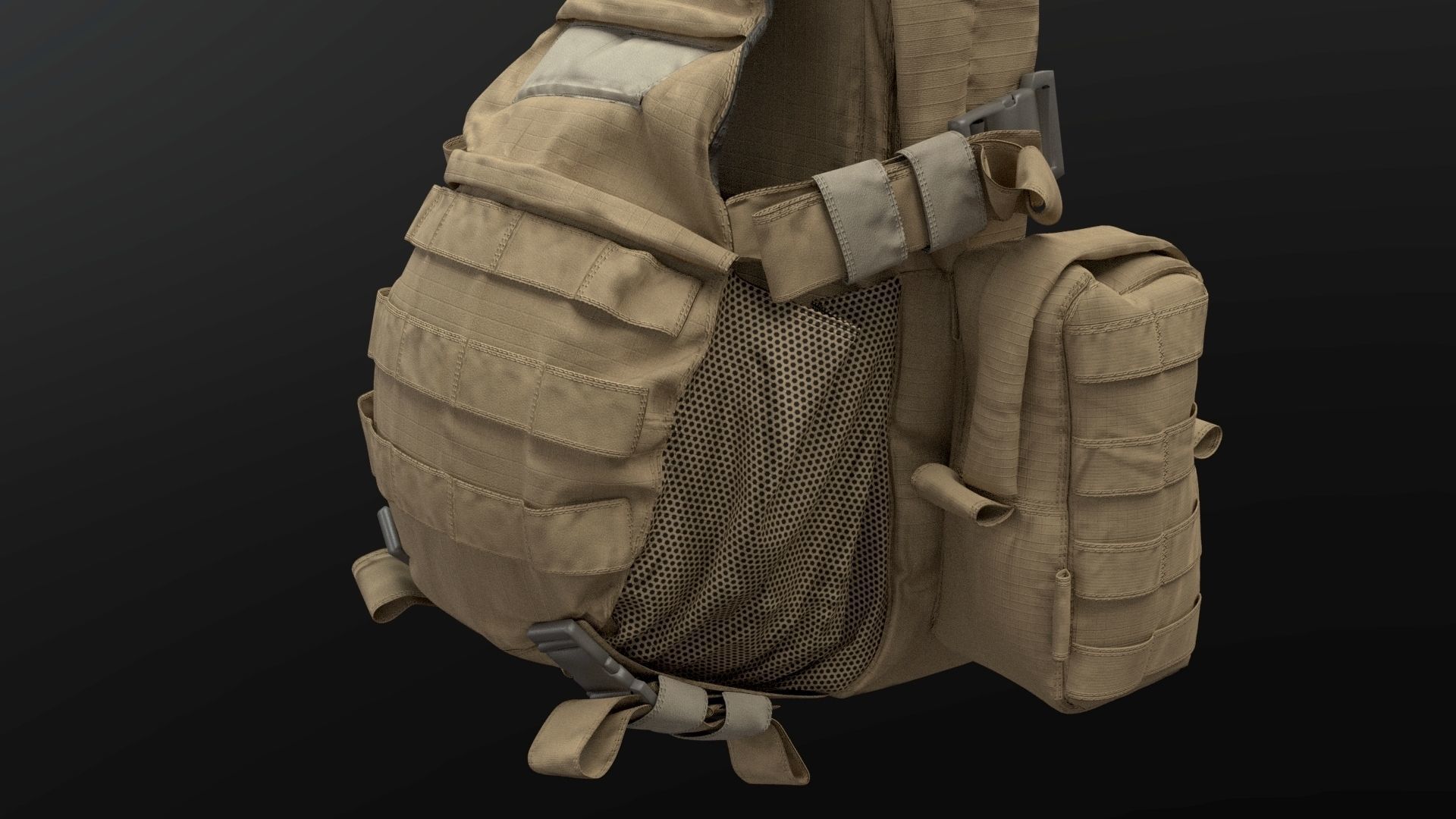 SOLDIER Backpack Tactical Cargo 3D model_37