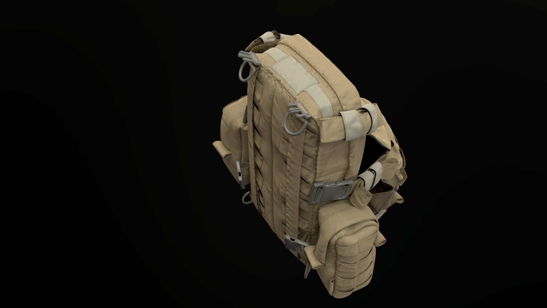 SOLDIER Backpack Tactical Cargo 3D model_35