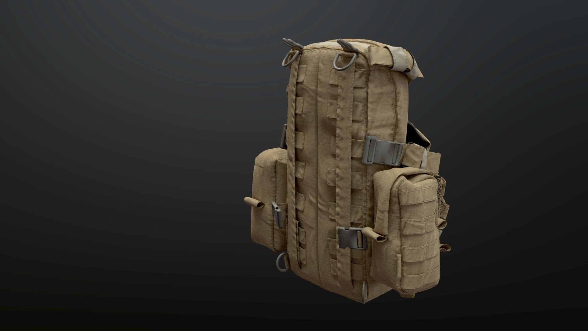 SOLDIER Backpack Tactical Cargo 3D model_33