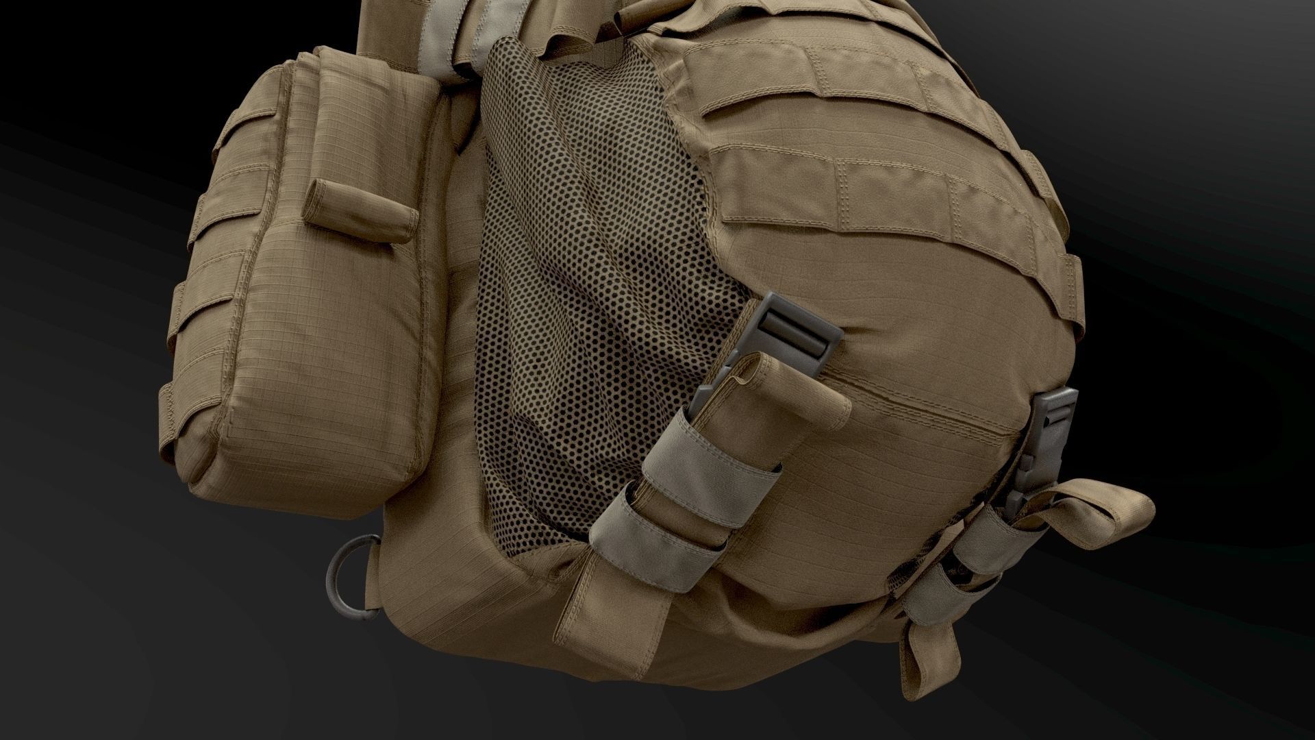 SOLDIER Backpack Tactical Cargo 3D model_38