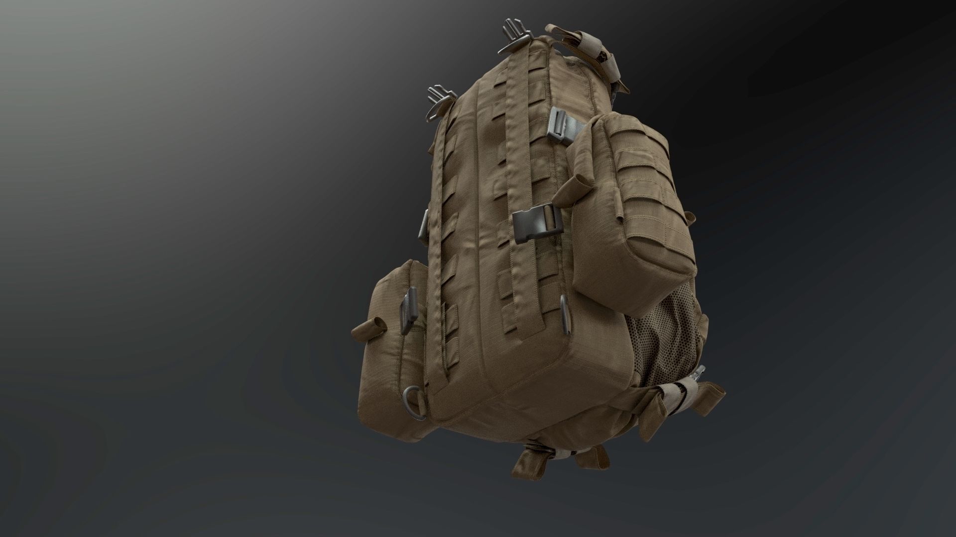 SOLDIER Backpack Tactical Cargo 3D model_34