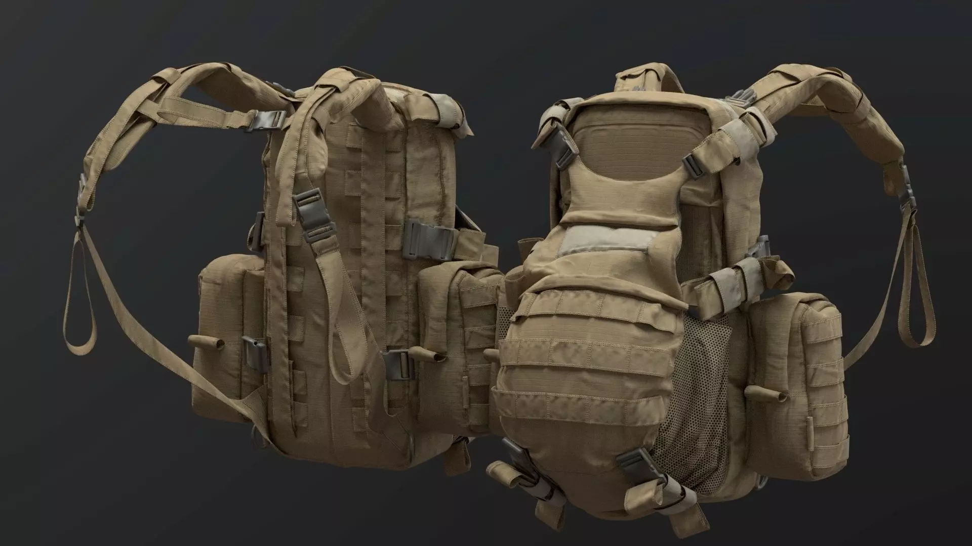SOLDIER Backpack Tactical Cargo 3D model_0