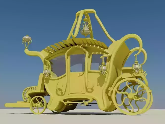 Fantasy carriage 3D model