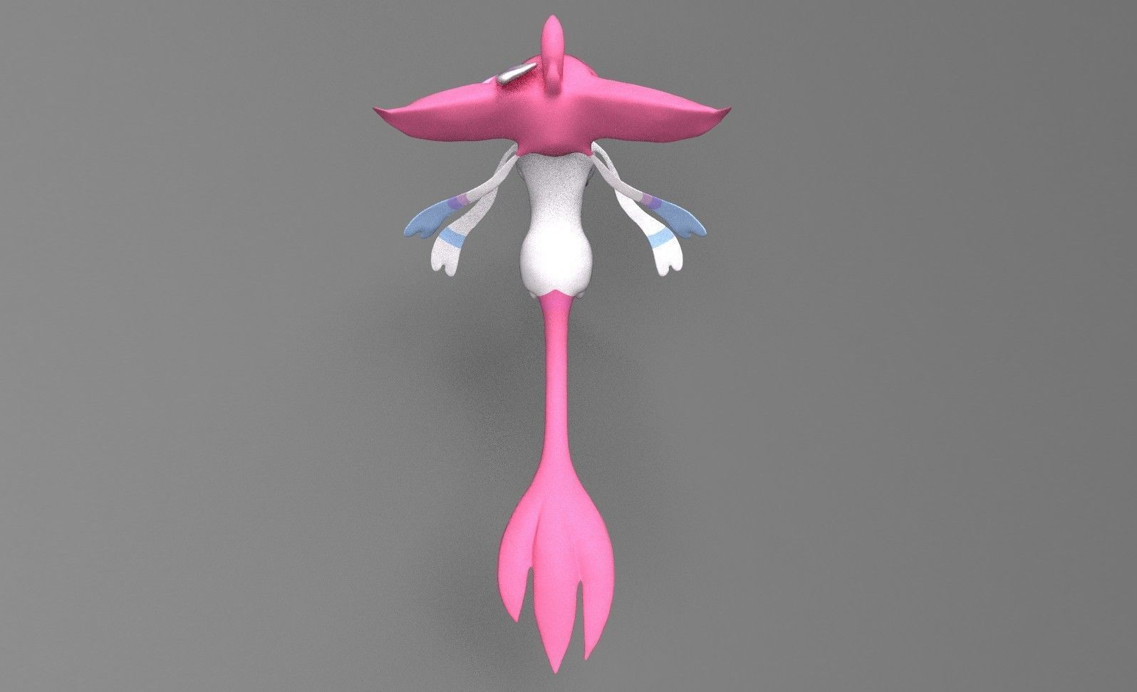 Esylveon Pokemon Sylveon x Umbreon fuse corp Free low-poly 3D model_18