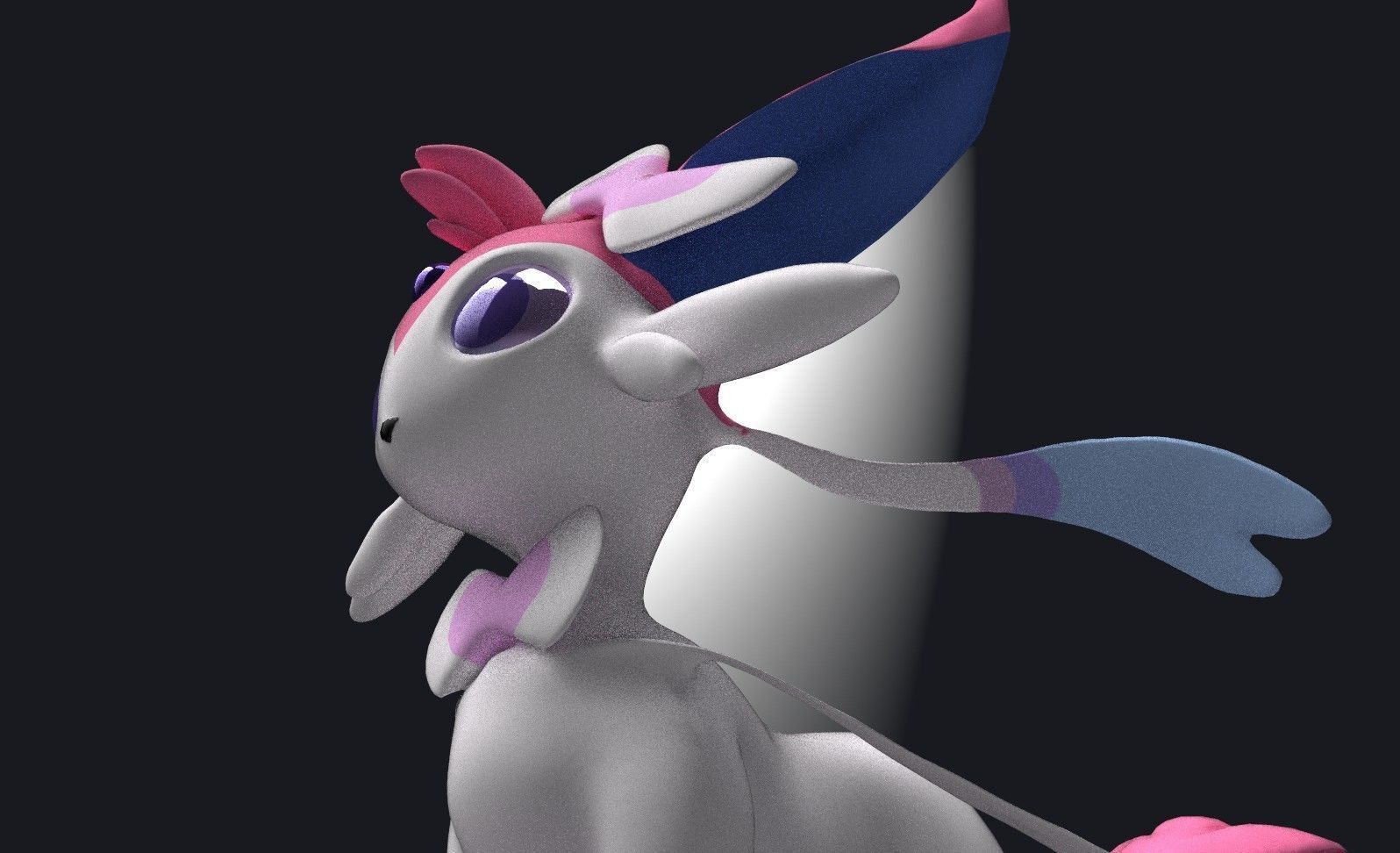 Esylveon Pokemon Sylveon x Umbreon fuse corp Free low-poly 3D model_25