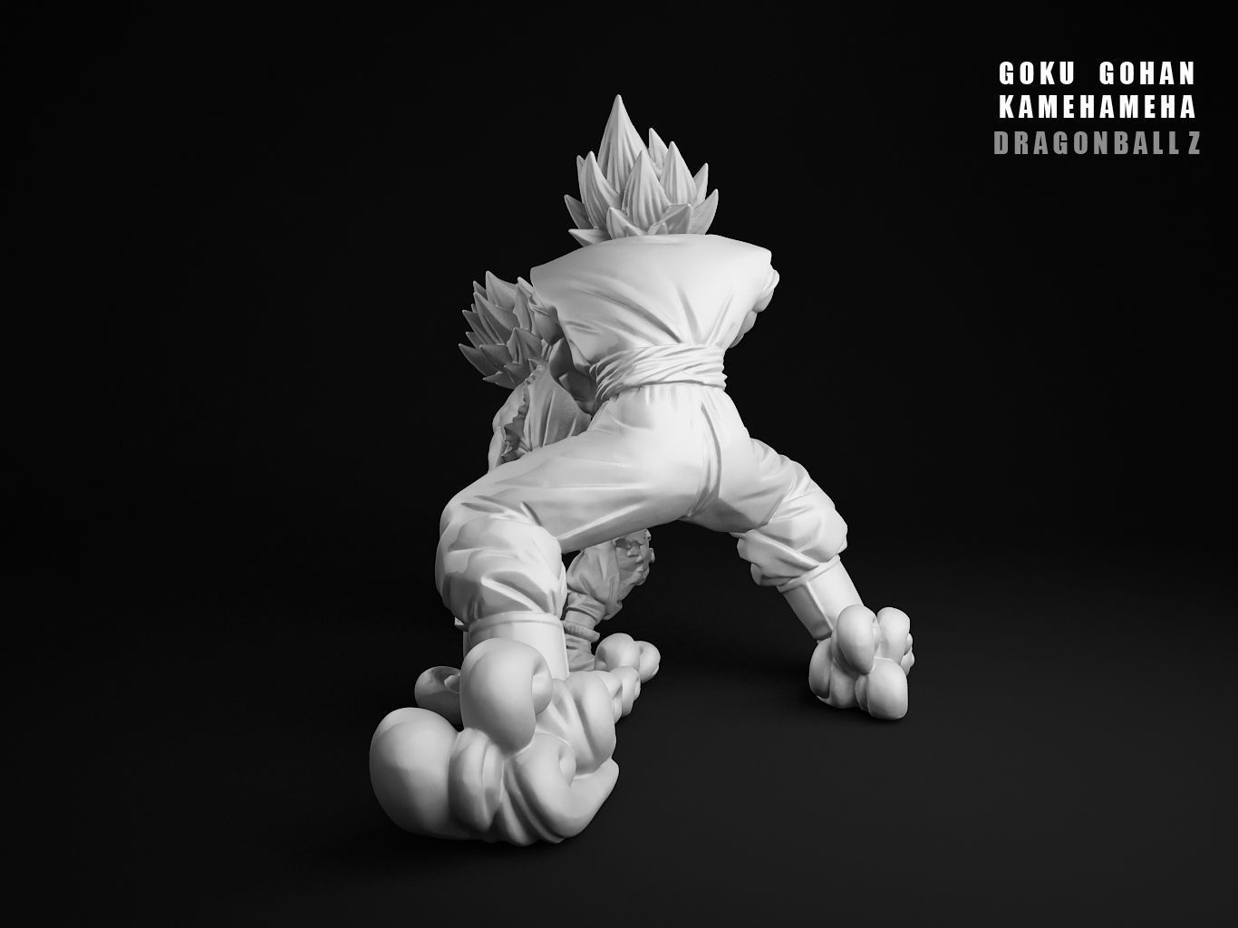 GOHAN GOKU KAMEHAMEHA 3D model_25