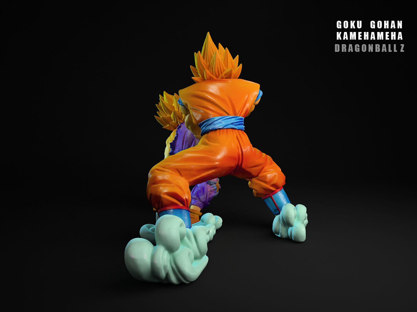 GOHAN GOKU KAMEHAMEHA 3D model_16