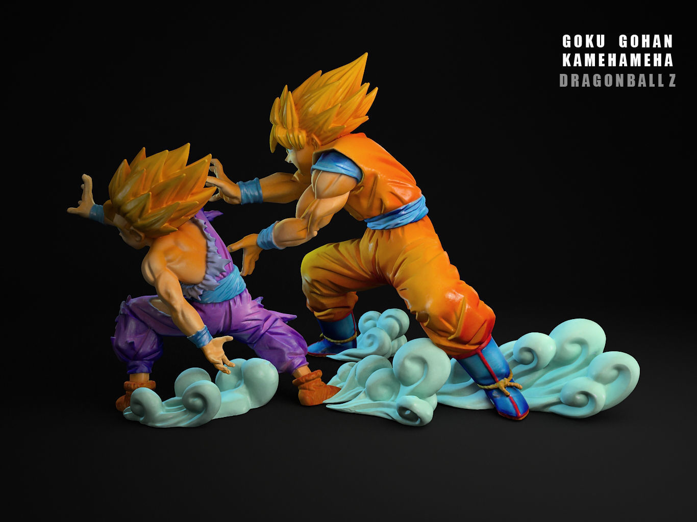 GOHAN GOKU KAMEHAMEHA 3D model_14